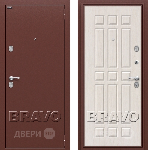 Входная металлическая Дверь Bravo Оптим Старт Белёный Дуб в Кашире
