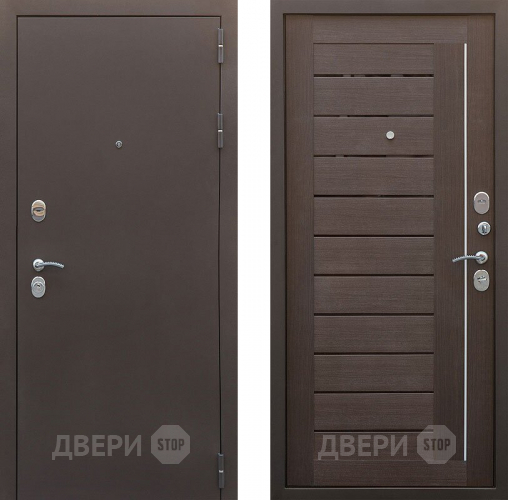 Входная металлическая Дверь Снедо Бордо 3К Темный орех  в Кашире