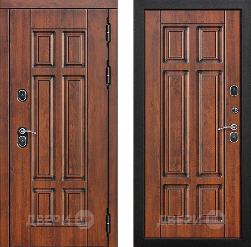 Входная металлическая Дверь Цитадель Isoterma 13 Грецкий орех/грецкий орех в Кашире