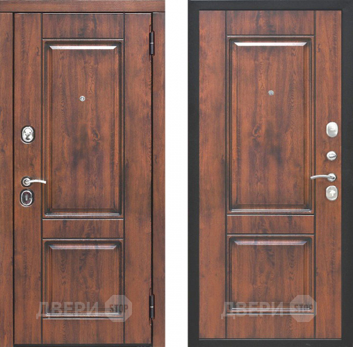 Входная металлическая Дверь Цитадель Вена Винорит Патина Орех грецкий в Кашире