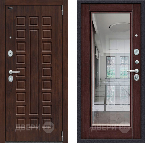 Входная металлическая Дверь Bravo Porta S-3 51/П61 с зеркалом Венге в Кашире