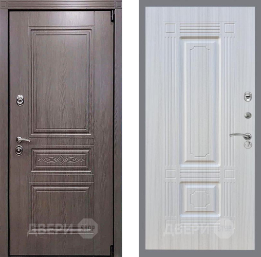Входная металлическая Дверь Рекс (REX) Пренмиум-S FL-2 Сандал белый в Кашире
