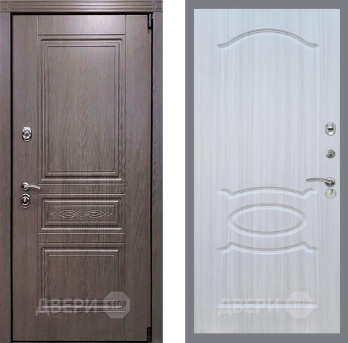 Входная металлическая Дверь Рекс (REX) Пренмиум-S FL-128 Сандал белый в Кашире