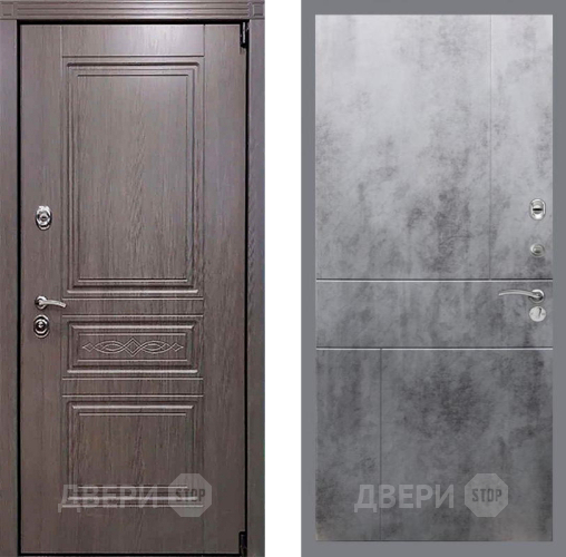 Входная металлическая Дверь Рекс (REX) Пренмиум-S FL-290 Бетон темный в Кашире