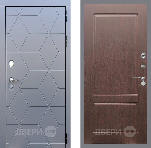 Входная металлическая Дверь Стоп КОСМО ФЛ-117 Орех премиум в Кашире