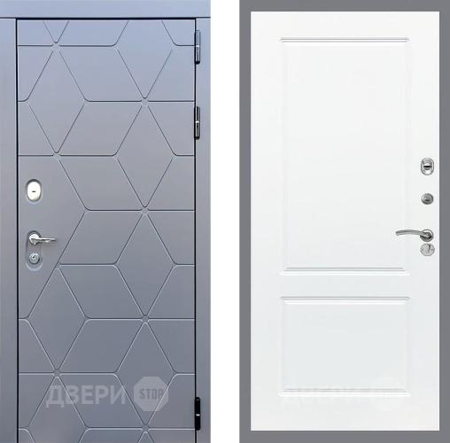 Входная металлическая Дверь Стоп КОСМО ФЛ-117 Силк Сноу в Кашире