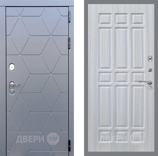 Входная металлическая Дверь Стоп КОСМО ФЛ-33 Сандал белый в Кашире