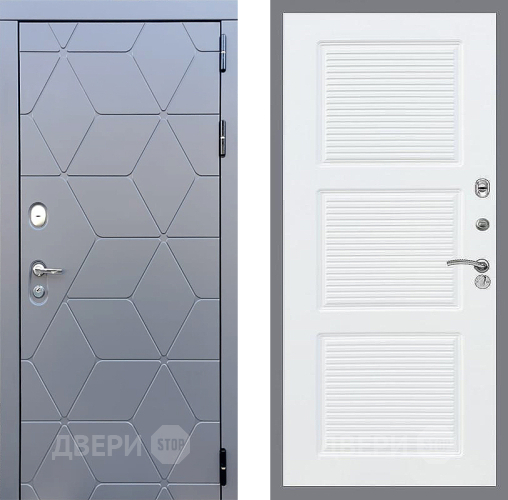 Входная металлическая Дверь Стоп КОСМО ФЛ-1 Силк Сноу в Кашире
