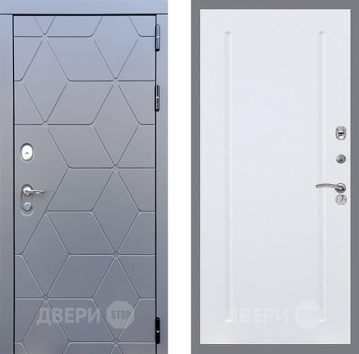 Входная металлическая Дверь Стоп КОСМО ФЛ-68 Силк Сноу в Кашире
