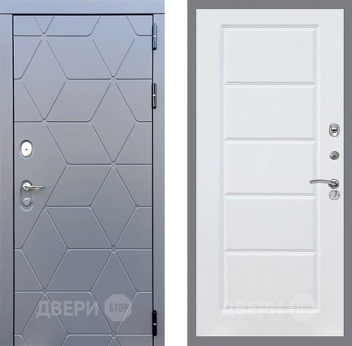 Входная металлическая Дверь Стоп КОСМО ФЛ-39 Силк Сноу в Кашире