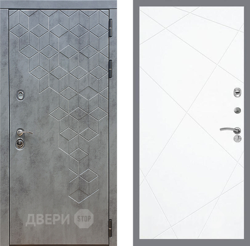 Входная металлическая Дверь Стоп БЕТОН ФЛ-291 Силк Сноу в Кашире