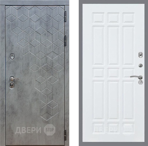Входная металлическая Дверь Стоп БЕТОН ФЛ-33 Силк Сноу в Кашире