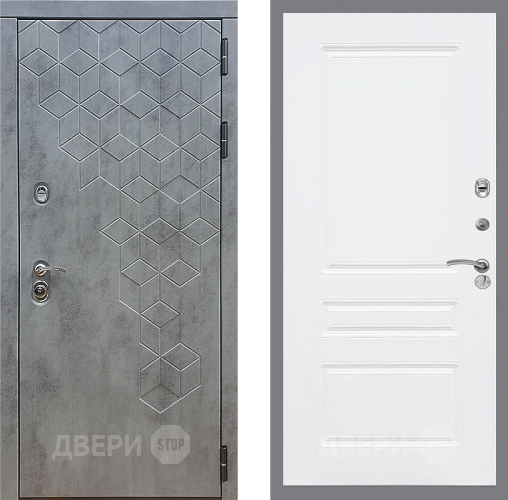 Входная металлическая Дверь Стоп БЕТОН ФЛ-243 Силк Сноу в Кашире