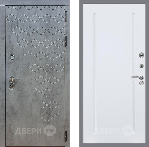 Входная металлическая Дверь Стоп БЕТОН ФЛ-68 Силк Сноу в Кашире