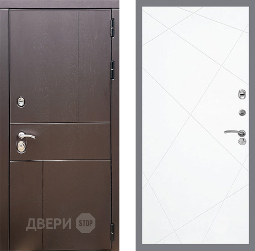 Входная металлическая Дверь Стоп УРБАН ФЛ-291 Силк Сноу в Кашире