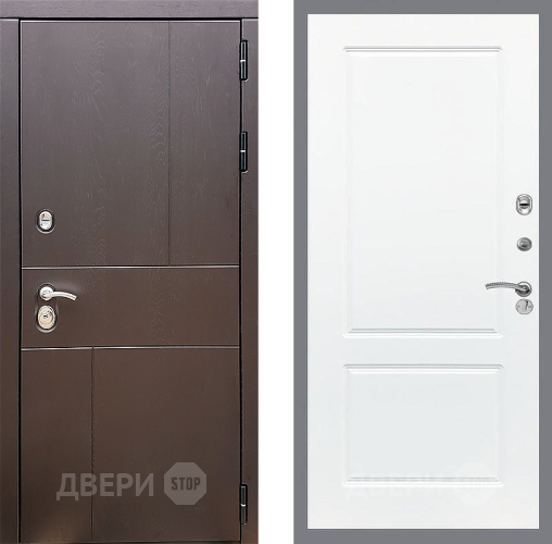 Входная металлическая Дверь Стоп УРБАН ФЛ-117 Силк Сноу в Кашире