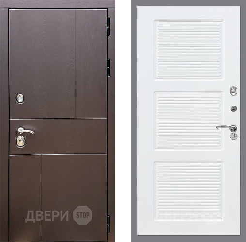 Входная металлическая Дверь Стоп УРБАН ФЛ-1 Силк Сноу в Кашире