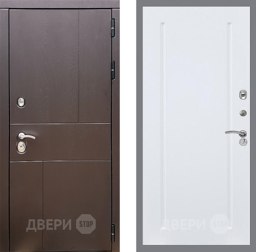 Входная металлическая Дверь Стоп УРБАН ФЛ-68 Силк Сноу в Кашире