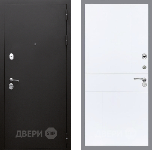 Входная металлическая Дверь Стоп КЛАССИК Шагрень ФЛ-290 Силк Сноу в Кашире