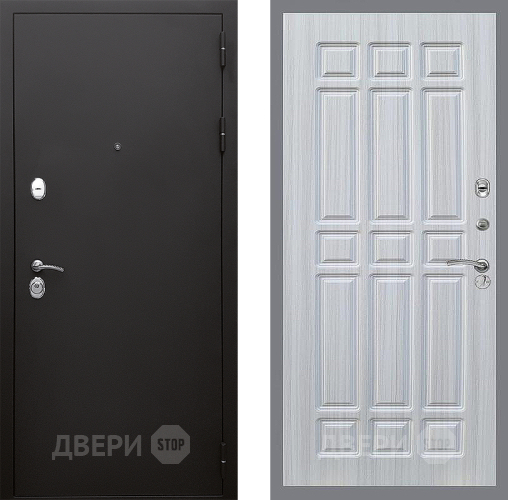 Входная металлическая Дверь Стоп КЛАССИК Шагрень ФЛ-33 Сандал белый в Кашире