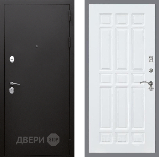 Входная металлическая Дверь Стоп КЛАССИК Шагрень ФЛ-33 Силк Сноу в Кашире