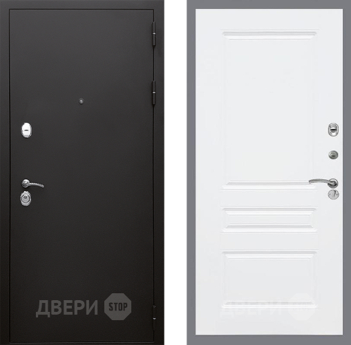 Входная металлическая Дверь Стоп КЛАССИК Шагрень ФЛ-243 Силк Сноу в Кашире