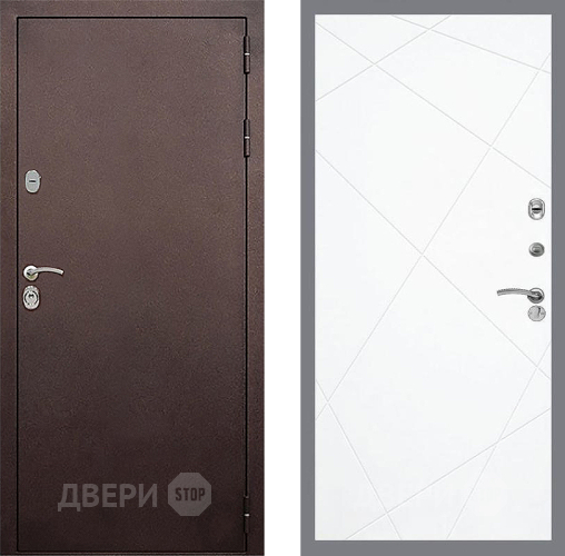 Входная металлическая Дверь Стоп КЛАССИК Медь ФЛ-291 Силк Сноу в Кашире