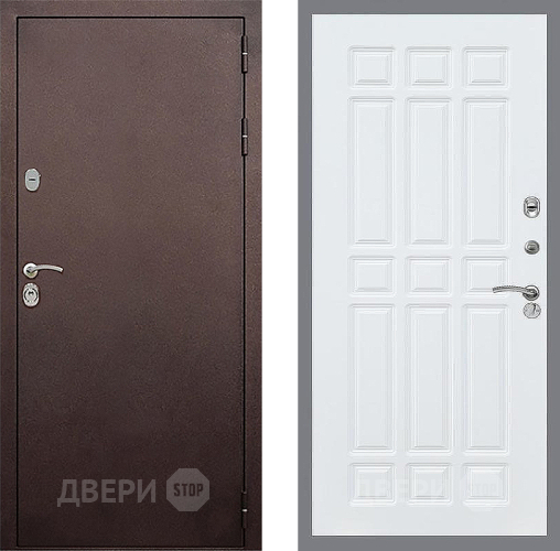 Входная металлическая Дверь Стоп КЛАССИК Медь ФЛ-33 Силк Сноу в Кашире