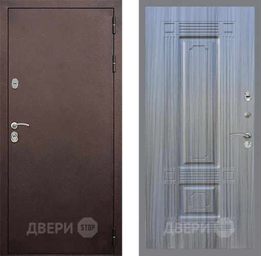 Входная металлическая Дверь Стоп КЛАССИК Медь ФЛ-2 Сандал грей в Кашире