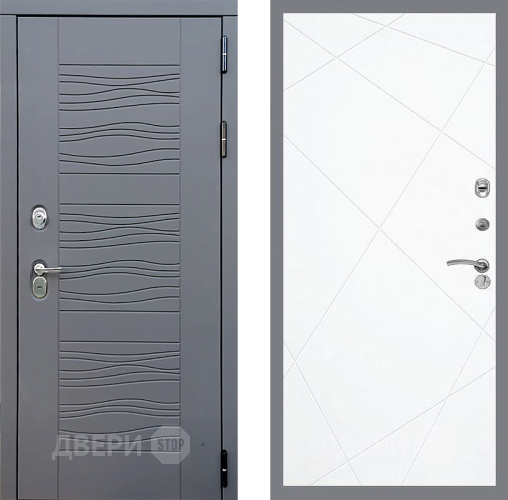 Входная металлическая Дверь Стоп СКАНДИ ФЛ-291 Силк Сноу в Кашире