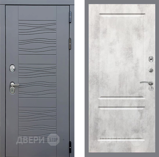 Входная металлическая Дверь Стоп СКАНДИ ФЛ-117 Бетон светлый в Кашире