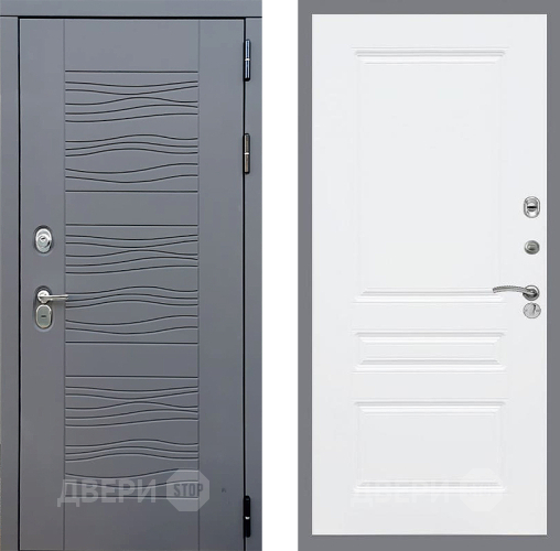 Входная металлическая Дверь Стоп СКАНДИ ФЛ-243 Силк Сноу в Кашире
