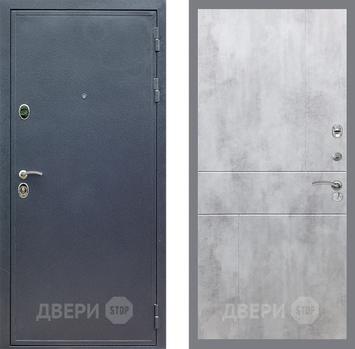 Входная металлическая Дверь Стоп СИЛЬВЕР ФЛ-290 Бетон светлый в Кашире