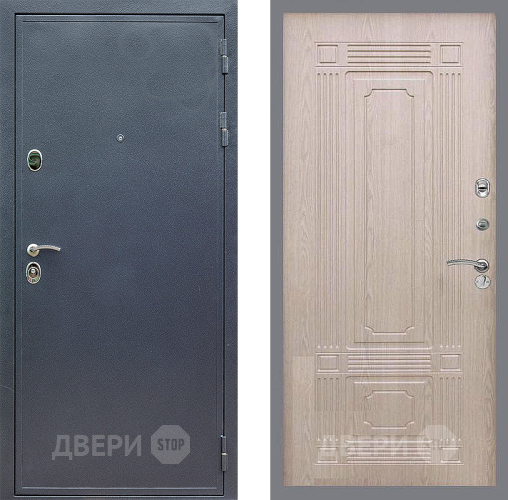 Входная металлическая Дверь Стоп СИЛЬВЕР ФЛ-2 Беленый дуб в Кашире