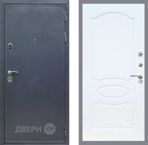 Входная металлическая Дверь Стоп СИЛЬВЕР ФЛ-128 Белый ясень в Кашире