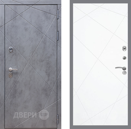 Входная металлическая Дверь Стоп Лучи ФЛ-291 Силк Сноу в Кашире