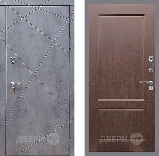 Входная металлическая Дверь Стоп Лучи ФЛ-117 Орех премиум в Кашире