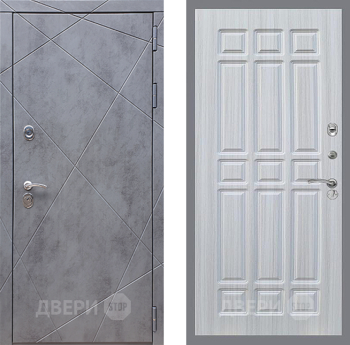 Входная металлическая Дверь Стоп Лучи ФЛ-33 Сандал белый в Кашире