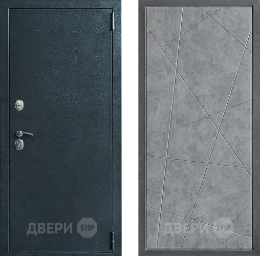 Входная металлическая Дверь Дверной континент ДК-70 Дизайн ФЛ-655 Бетон серый в Кашире