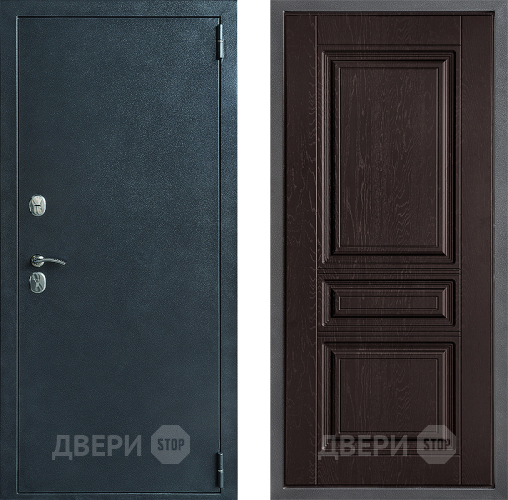 Входная металлическая Дверь Дверной континент ДК-70 Дизайн ФЛ-243 Дуб шоколадный в Кашире