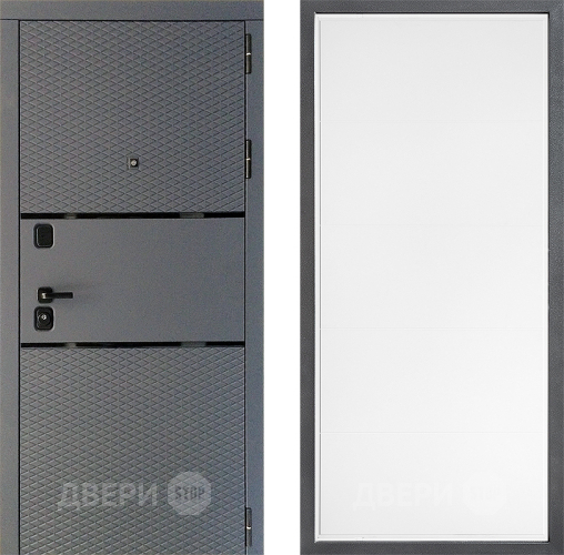 Входная металлическая Дверь Дверной континент Диамант Дизайн ФЛ-649 Белый софт в Кашире