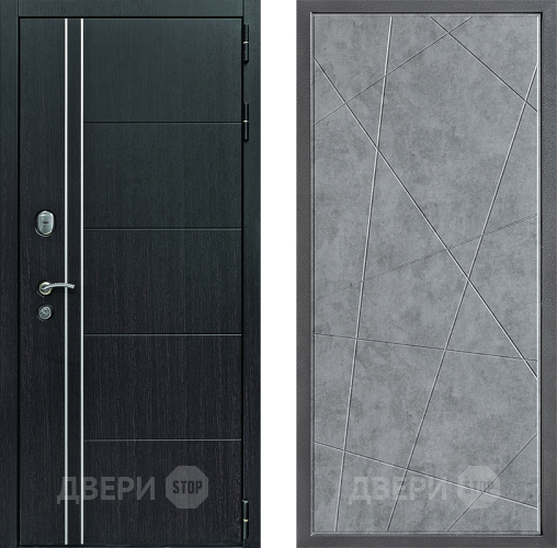 Дверь Дверной континент Теплолюкс Дизайн ФЛ-655 Бетон серый в Кашире