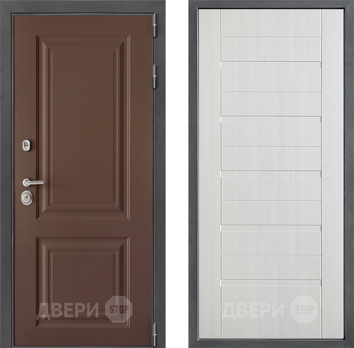 Входная металлическая Дверь Дверной континент ДК-3/729 ФЛ-70 Лиственница белая в Кашире