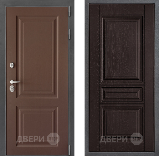 Входная металлическая Дверь Дверной континент ДК-3/729 ФЛ-243 Дуб шоколадный в Кашире