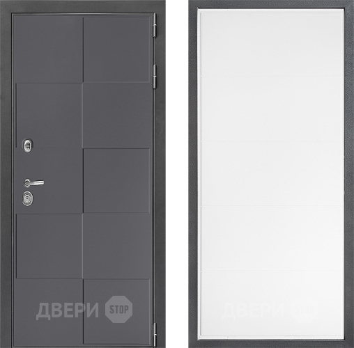 Входная металлическая Дверь Дверной континент ДК-3/606 ФЛ-649 Белый софт в Кашире