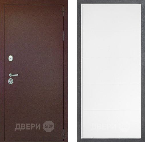 Дверь Дверной континент Рубикон Медь Дизайн ФЛ-649 Белый софт в Кашире