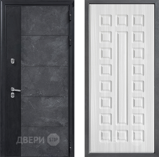 Входная металлическая Дверь Дверной континент ДК-15 Бетон ТЕРМО ФЛ-183 Сандал белый в Кашире