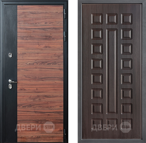 Входная металлическая Дверь Дверной континент ДК-15 Красное Дерево ТЕРМО ФЛ-183 Венге в Кашире