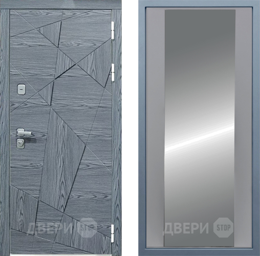 Входная металлическая Дверь Дива МД-97/3 Д-15 Зеркало Силк Маус в Кашире