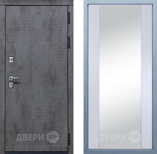Входная металлическая Дверь Дива МД-35 Д-15 Зеркало Белый в Кашире